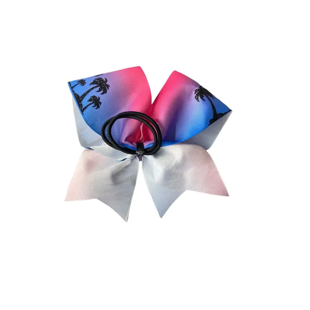 Tie Dye Palm Tree Beach Themed Bow Tie Hair Accessory Girls' Unbranded